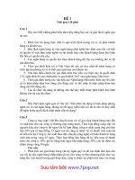 Đề thi tuyển ngân hàng phát triển khu vực đồng bằng sông cửu long 