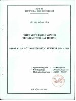 Chiết xuất isoflavonoid trong một số cây họ đậu