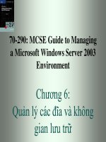 Quản lý các đĩa và không gian lưu trữ server 2003