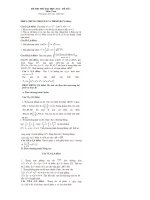 đề thi thử đại học môn toán 2012