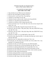 Câu hỏi ôn tập học phần kiến trúc máy tính