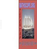 bài tập và cách giải bất đẳng thức toán học