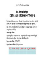 Đồ án kết cấu bê tông cốt thép
