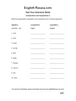 Comparatives and superlatives 3 