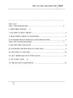 báo cáo thực tập nhận thức tại công ty hơi kỹ nghệ que hàn