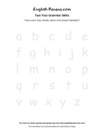 trace lower case small letters of the english alphabet 2 