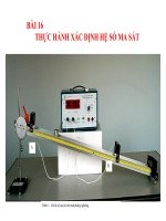 Lớp 10   bài giảng TH xác định hệ số ma sát 