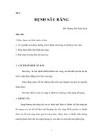 Bài 4 bệnh sâu răng, DS dương thị hoài xuân 