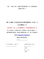 Đề tài điều khiển giám sát mô hình sản xuất cà phê bột