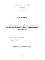 Tóm tắt luận án tiến sĩ của nghiên cứu sinh somdeth KEOVONGSACK so sánh pháp luật của cộng hòa dân chủ nhân dân lào và cộng hòa xã hội chủ nghĩa việt nam về bảo hộ nhãn hiệu hàng hóa 