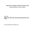 Phân tích chiến lược kinh doanh ngành thép việt nam