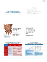 TÓM tắt HƯỚNG dẫn của tổ CHỨC y tế THẾ GIỚI năm 2013 