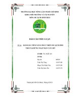 Đánh giá tiềm năng phát triển du lịch sinh thái tại rừng ngập mặn cần giờ 