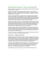 Một số bài mẫu viết tiếng anh