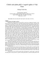 Chính sách phân phối vì người nghèo ở việt nam