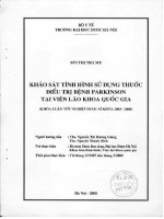 Khảo sát tình hình sử dụng thuốc điều trị bệnh parkinson tại viện lão khoa quốc gia
