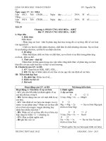 GIÁO án hóa học 10 BAN cơ bản, 2014 