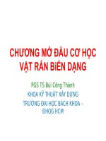 CHƯƠNG mở đầu cơ học vật rắn biến DẠNG