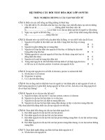 trắc nhiệm hóa học lớp 10 có đáp án