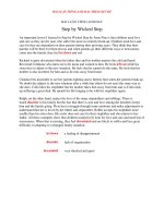 BÀI LUẬN TIẾNG ANH HAY step by wicked step 