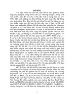 Tóm tắt luận án nghiên cứu tổng hợp và khảo sát tính chất hấp phụ, hoạt tính xúc tác quang của vật liệu MIL 101(cr)