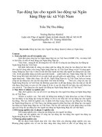 Tạo động lực cho người lao động tại ngân hàng hợp tác xã việt nam