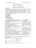 GIÁO án hóa học 1o HOÀN CHỈNH, THPT HÙNG VƯƠNG 