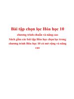 Bài tập chọn lọc hóa học 10