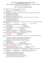 bộ câu hỏi ôn thi Chứng Chỉ A tin học