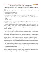 Thủ tục, hồ sơ chuẩn bị cấp điện mới