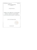 Nghiên cứu đặc điểm thực vật, thành phần hóa học và một số tác dụng sinh học của 3 loài gynura sp , họ cúc ( asteraceae )