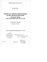 Nghiên cứu creatin phosphokinase và một số enzym liên quan ứng dụng trong chuẩn đoán bệnh nhồi máu cơ tim