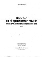 Hỏi đáp khi sử dụng MS project trong lập và quản lý dự án công trình xây dưng   bùi mạnh hùng compressed