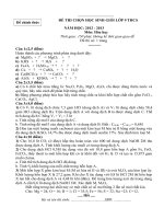 Tài liệu ôn thi học sinh giỏi hóa 9 