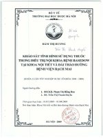 Khảo sát tình hình sử dụng thuốc trong điều trị nội khoa bệnh basedow tại khoa nội tiết và đái tháo đường bệnh viện bạch mai