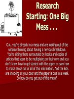 Research methodology 2009