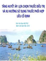 TĂNG HUYẾT ÁP: LỰA CHỌN THUỐC ĐIỀU TRỊ VÀ XU HƯỚNG SỬ DỤNG THUỐC PHỐI HỢP LIỀU CỐ ĐỊNH