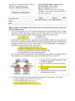 ĐÁP ÁN ĐỀ THI MÔN : MẠNG MÁY TÍNH NC