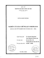 Nghiên cứu bào chế pellet omeprazol