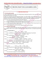 Giải hóa bằng phương pháp tăng giảm khối lượng