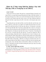 Khảo sát về thực trạng bệnh học đường ở học sinh tiểu học (TH) và trung học cơ sở (THCS)