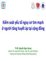 Kiểm soát yếu tố nguy cơ tim mạch ở người tăng huyết áp ở cộng đồng