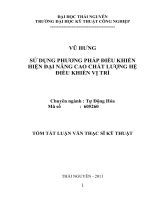 tóm tắt luận văn thạc sĩ kỹ thuật   sử DỤNG PHƯƠNG PHÁP điều KHIỂN HIỆN đại NÂNG CAO CHẤT LƯỢNG hệ điều KHIỂN vị TRÍ 