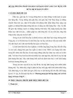 SKKN đề tài PHƯƠNG PHÁP GIẢI bài tập DẠNG OXIT AXIT tác DỤNG với DUNG DỊCH BAZƠ 