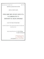 Tổng hợp một số dẫn chất của 5   cloroisatin và thăn dò tác dụng sinh học
