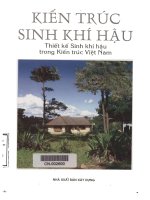 Kiến trúc sinh khí hậu  thiết kế sinh khí hậu trong kiến trúc việt nam  phạm đức nguyên