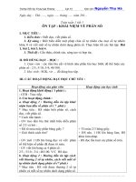 Giáo án lớp 5 đầy đủ nhất môn toán học kì 1 