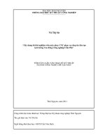 tóm tắt luận văn thạc sĩ kỹ thuật   xây dựng bài thí nghiệm trên máy phay CNC phục vụ công tác đào tạo 