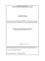 tóm tắt luận văn thạc sĩ kỹ thuật   xây dựng mô hình dao động MCMRH ( máy chặt mía rải hàng) liên hợp với máy kéo 4 bánh làm việc trên mặt đồng không phẳng 