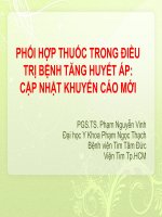PHỐI HỢP THUỐC TRONG ĐIỀU TRỊ BỆNH TĂNG HUYẾT ÁP: CẬP NHẬT KHUYẾN CÁO MỚI